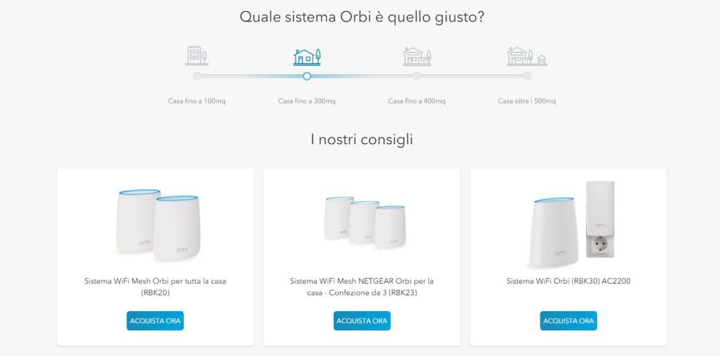 Scegliere il modello giusto di Netgear ORbi