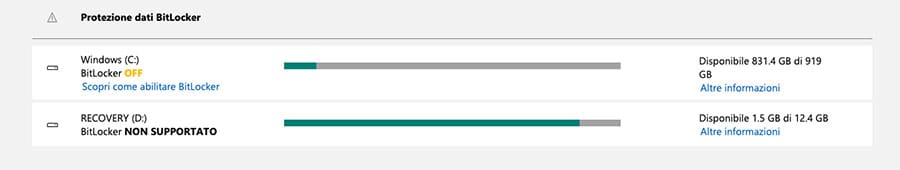 ecuperare la chiave di BitLocker