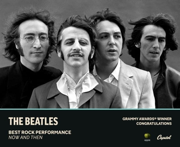 beatles grammy now then
